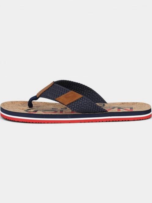 Nautica Tahiti férfi flip flop papucs barna színben 3