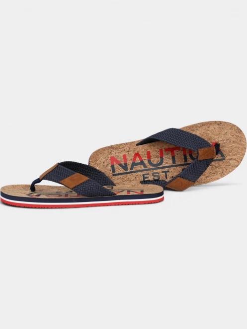 Nautica Tahiti férfi flip flop papucs barna színben 5