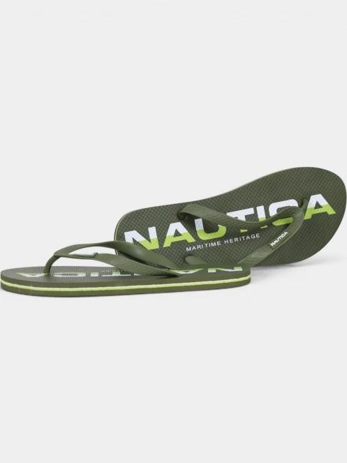 Nautica Fortaleza férfi flip flop papucs zöld színben 5