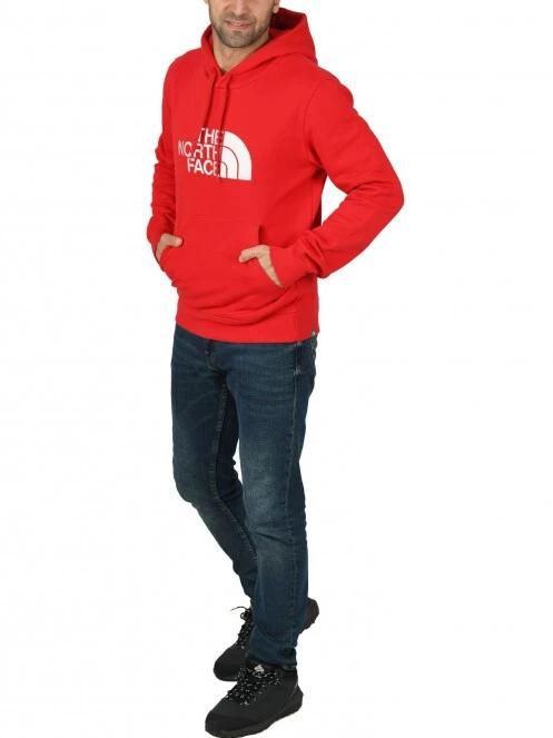 The North Face M Drew Peak Pullover Hoodie - Eu férfi kapucnis pulóver piros színben 5