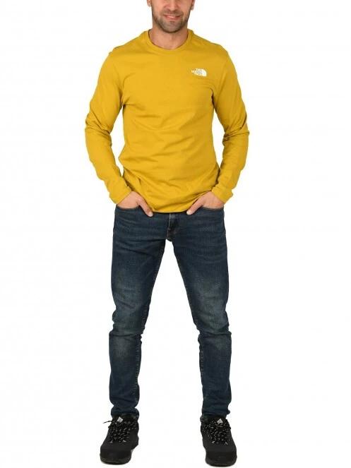 The North Face M L/S Easy Tee - Eu férfi hosszú ujjú póló sárga színben 5