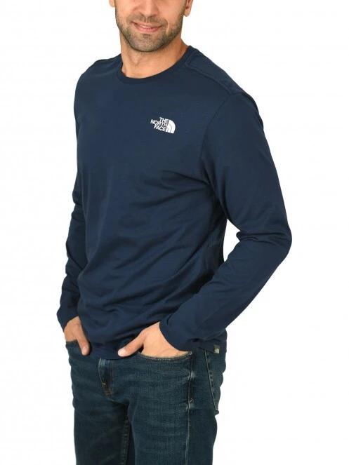 The North Face M L/S Easy Tee - Eu férfi hosszú ujjú póló sötétkék színben 2