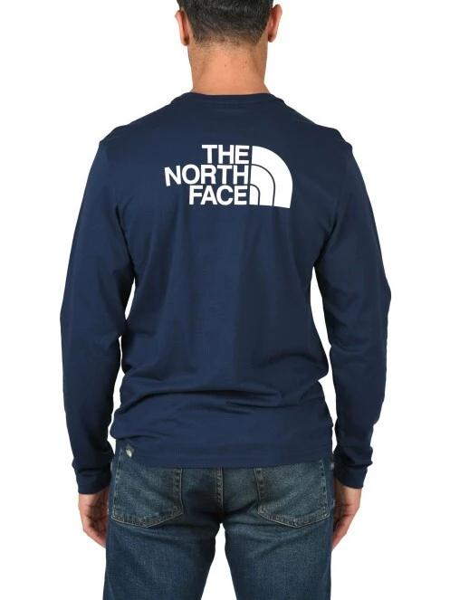 The North Face M L/S Easy Tee - Eu férfi hosszú ujjú póló sötétkék színben 4