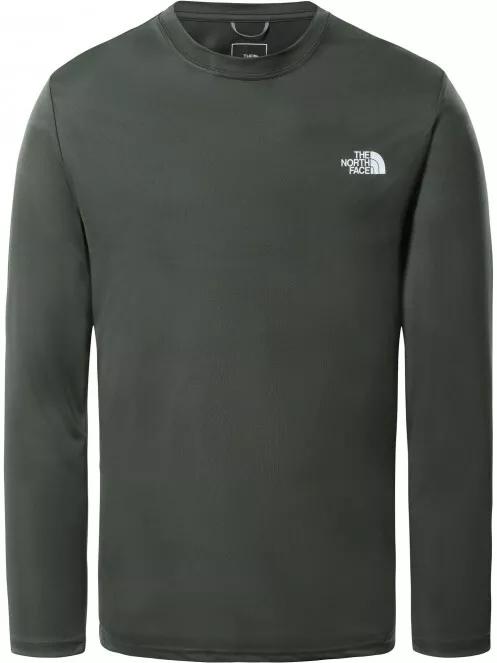 The North Face M Reaxion Amp L/S Crew - Eu férfi hosszú ujjú póló oliva színben 2