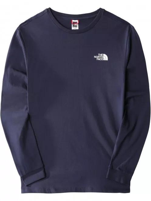 The North Face M L/S Simple Dome Tee - Eu férfi hosszú ujjú póló sötétkék színben 2