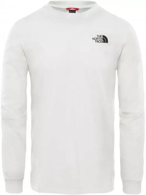 The North Face M L/S Simple Dome Tee - Eu férfi hosszú ujjú póló fehér színben 2