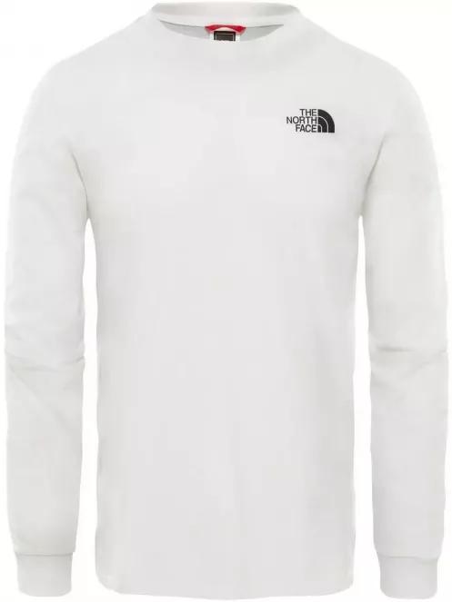 The North Face M L/S Simple Dome Tee férfi hosszú ujjú póló fehér színben 2