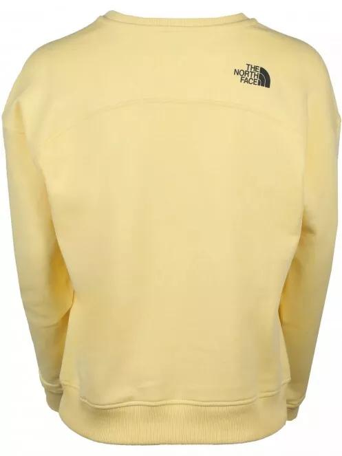 The North Face W Drew Peak Crew női pulóver sárga színben 3