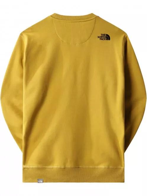The North Face M Drew Peak Crew férfi pulóver sárga színben 3