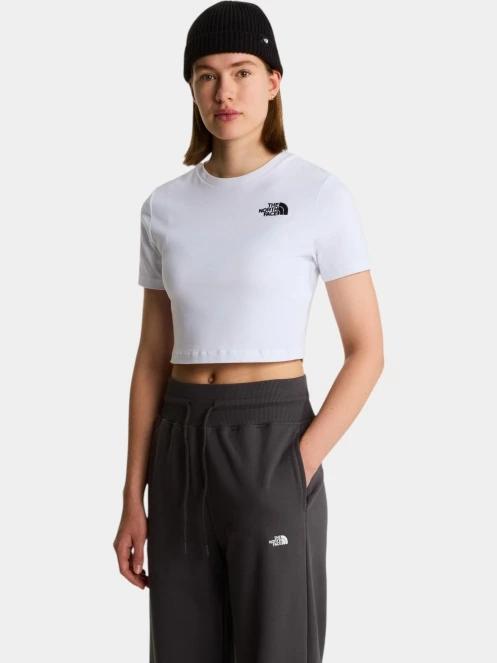 The North Face W Essential Cropped Slim Short Sleeve Te női crop top fehér színben 2