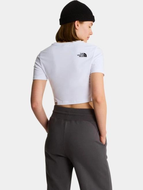 The North Face W Essential Cropped Slim Short Sleeve Te női crop top fehér színben 3