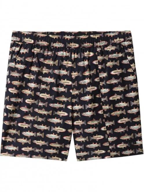 The North Face M Printed Class V Pull On Short férfi rövidnadrág sötétkék színben 2