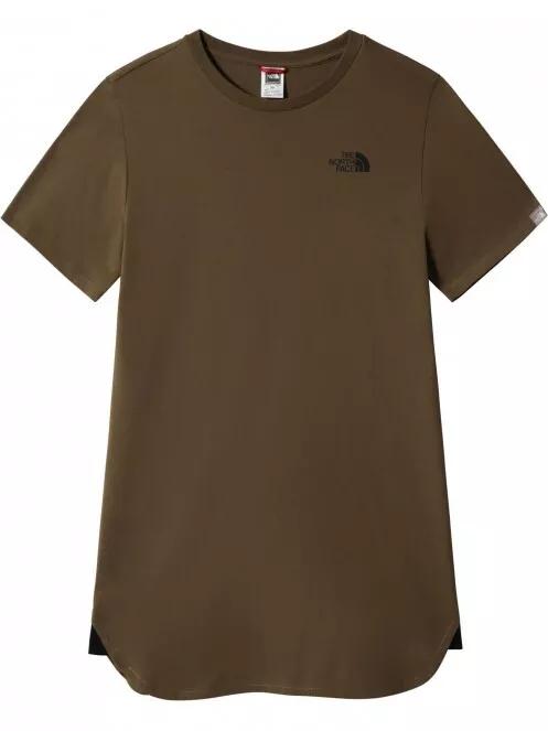 The North Face W Simple Dome Tee Dress Update női ruha oliva színben 2
