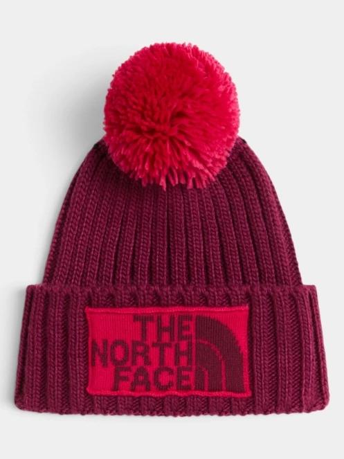 The North Face Heritage Ski Tuke bojtos sapka bordó színben 2