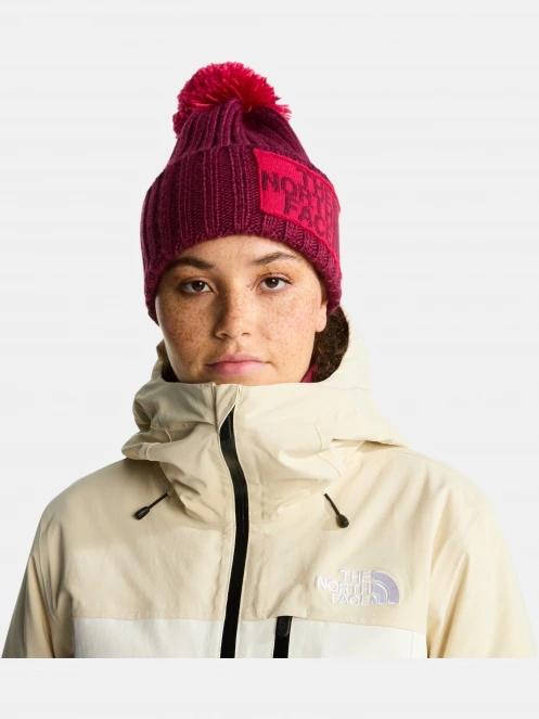 The North Face Heritage Ski Tuke bojtos sapka bordó színben 4