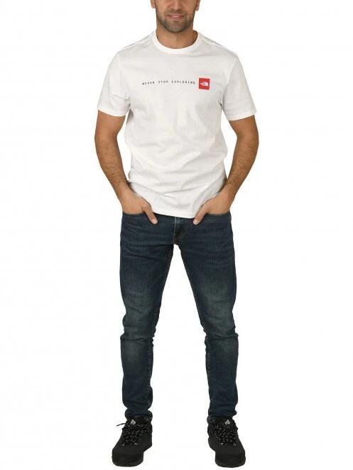 The North Face M S/S Never Stop Exploring Tee férfi rövid ujjú póló fehér színben 5