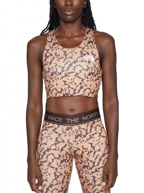 The North Face W Flex Bra női sportmelltartó barna színben 2