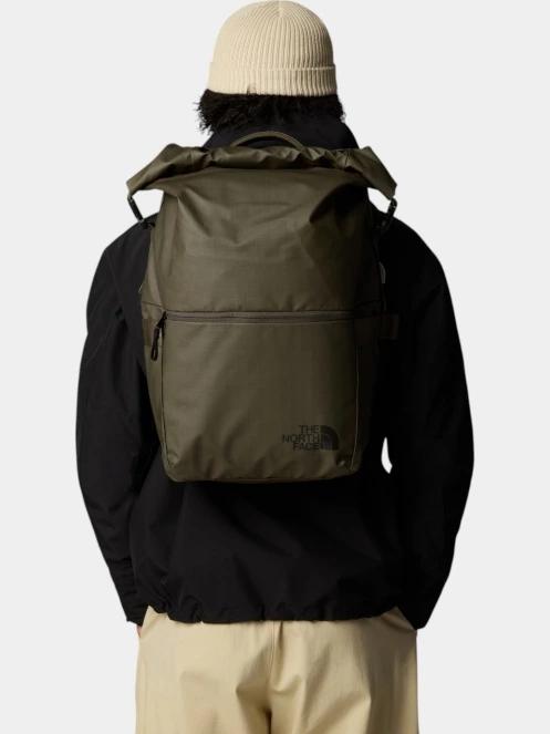The North Face Base Camp Voyager Rolltop hátizsák oliva színben 8