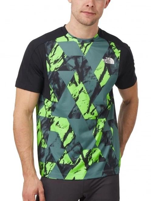 The North Face Valday Tee Print férfi rövid ujjú sport póló oliva színben 2