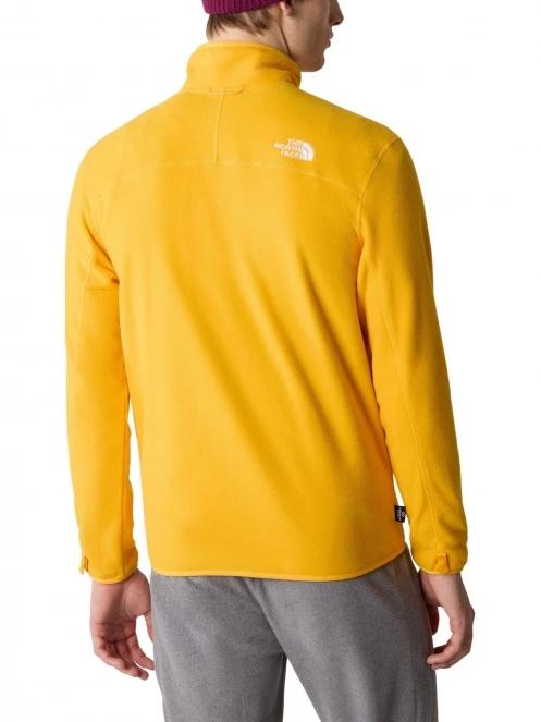 The North Face M 100 Glacier Full Zip férfi polár pulóver sárga színben 3