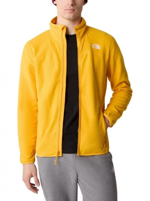 The North Face M 100 Glacier Full Zip férfi polár pulóver sárga színben 4