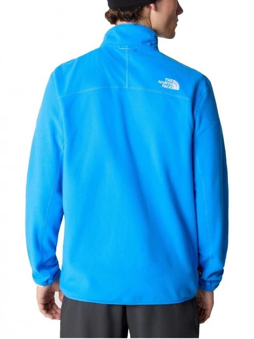 The North Face M 100 Glacier Full Zip férfi polár pulóver kék színben 3
