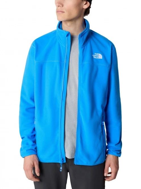 The North Face M 100 Glacier Full Zip férfi polár pulóver kék színben 4