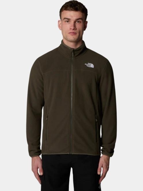 The North Face M 100 Glacier Full Zip férfi polár pulóver oliva színben 2