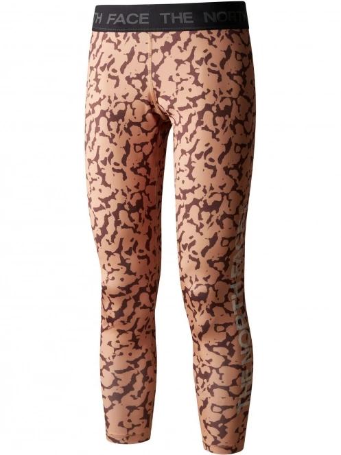 The North Face W Flex Mid Rise Tight Graphic női leggings barna színben 2
