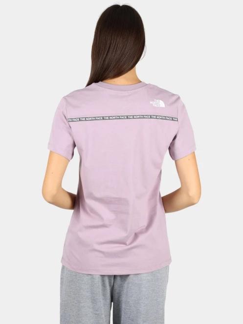 The North Face W Ss Zumu Relaxed Tee női rövid ujjú póló lila színben 4