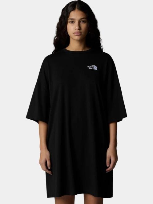 The North Face W S/S Essential Tee Dress női pólóruha fekete színben 2