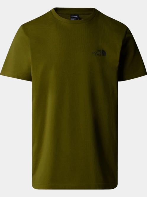 The North Face M S/S Simple Dome Tee férfi rövid ujjú póló oliva színben 5