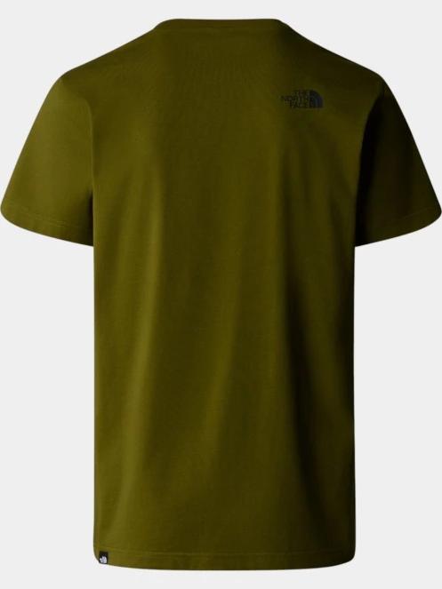 The North Face M S/S Simple Dome Tee férfi rövid ujjú póló oliva színben 6