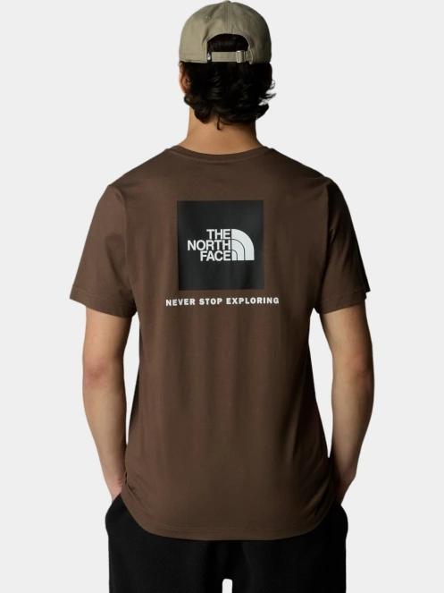 The North Face M S/S Redbox Tee férfi rövid ujjú póló barna színben 3