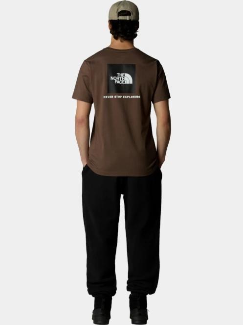 The North Face M S/S Redbox Tee férfi rövid ujjú póló barna színben 4