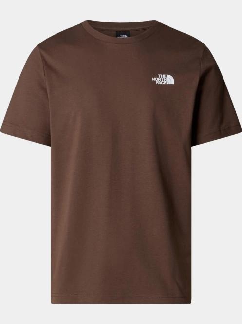 The North Face M S/S Redbox Tee férfi rövid ujjú póló barna színben 5
