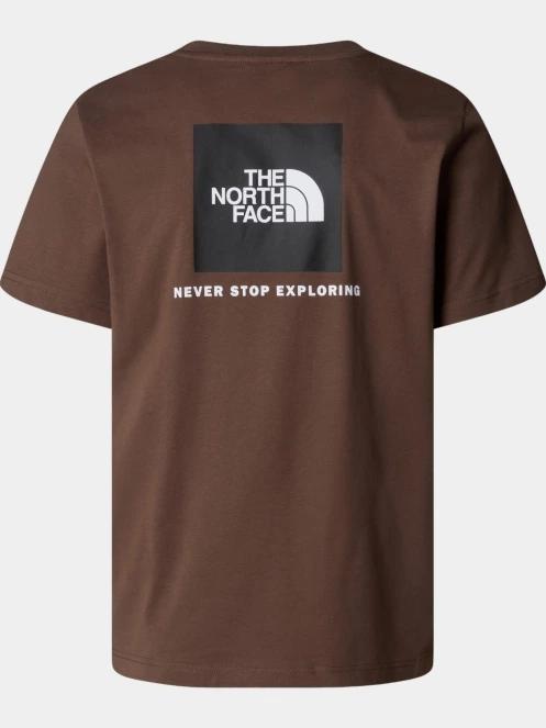 The North Face M S/S Redbox Tee férfi rövid ujjú póló barna színben 6