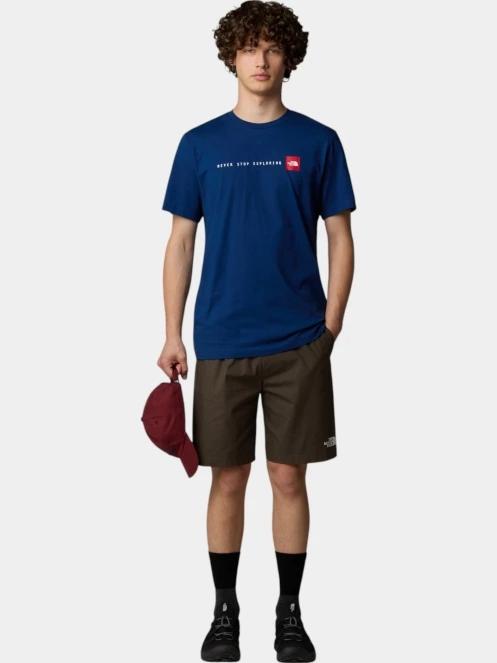 The North Face M S/S Never Stop Exploring Tee férfi rövid ujjú póló sötétkék színben 4