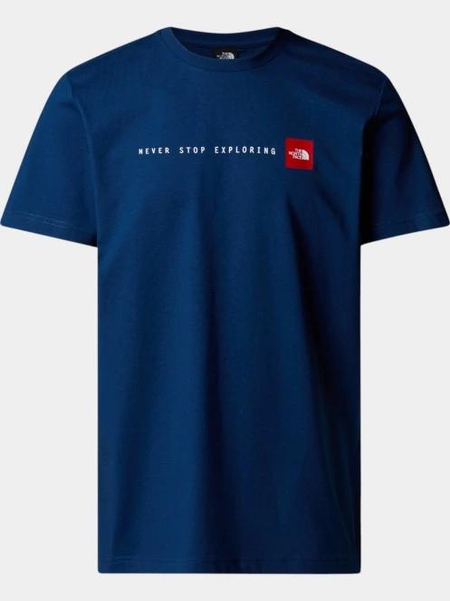 The North Face M S/S Never Stop Exploring Tee férfi rövid ujjú póló sötétkék színben 5