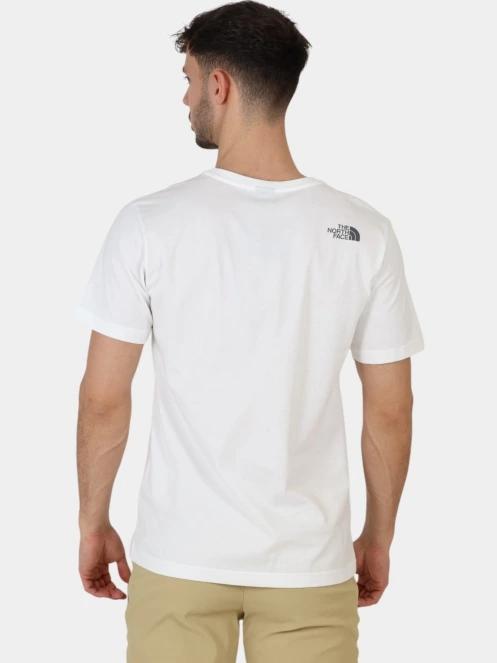 The North Face M S/S Mountain Line Tee férfi rövid ujjú póló fehér színben 4