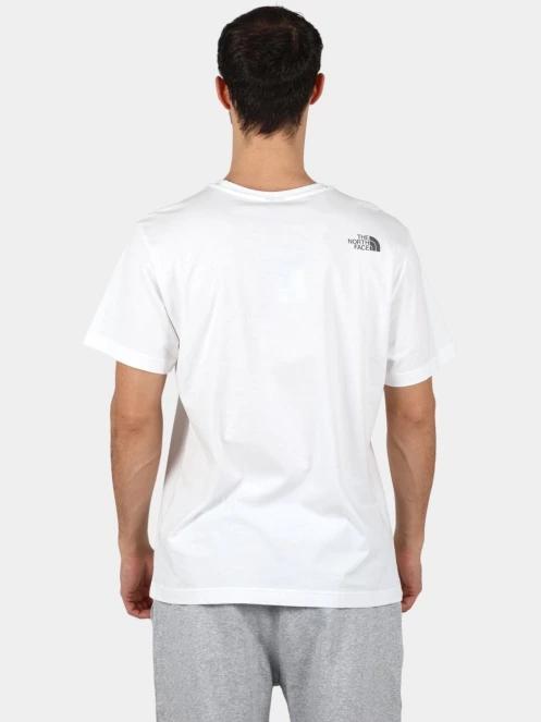 The North Face M Ss Mountain Line Tee férfi rövid ujjú póló fehér színben 4