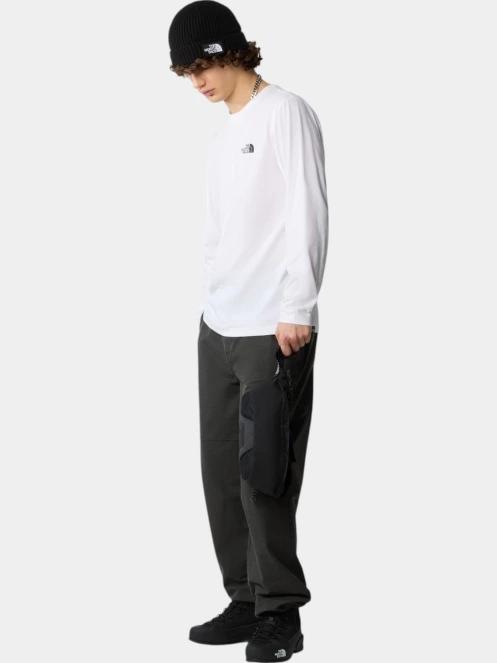 The North Face M L/S Simple Dome Tee férfi hosszú ujjú póló fehér színben 4