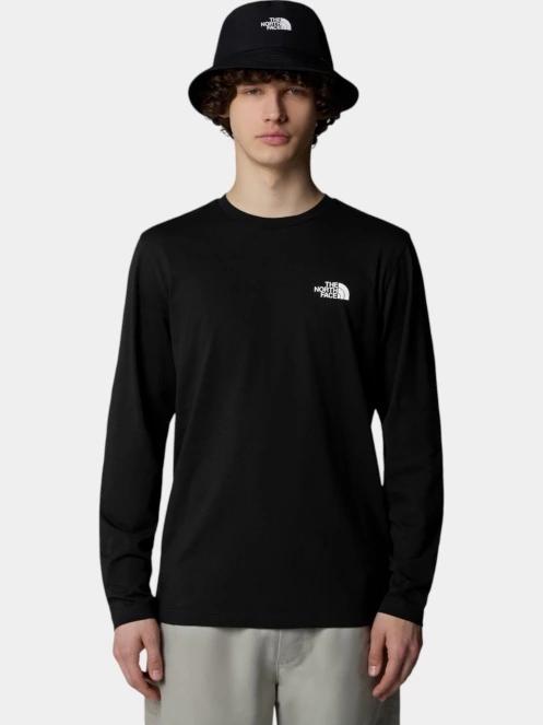 The North Face M L/S Simple Dome Tee férfi hosszú ujjú póló fekete színben 2