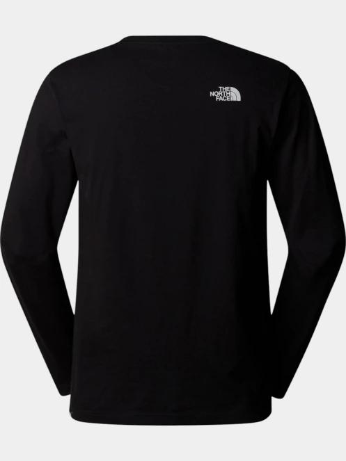 The North Face M L/S Simple Dome Tee férfi hosszú ujjú póló fekete színben 6