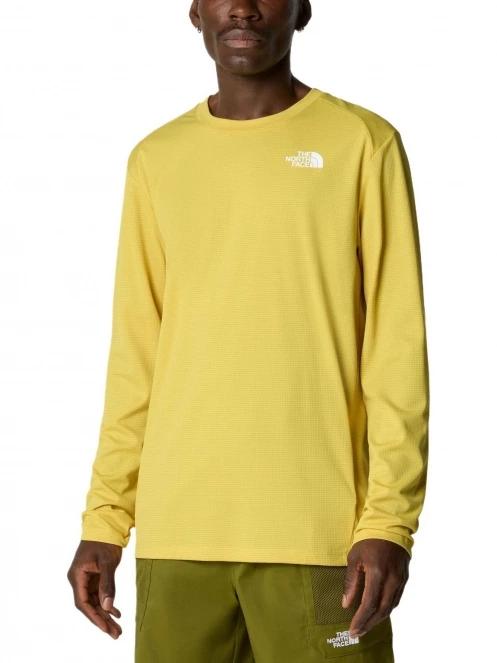 The North Face M Shadow Ls férfi hosszú ujjú póló sárga színben 2