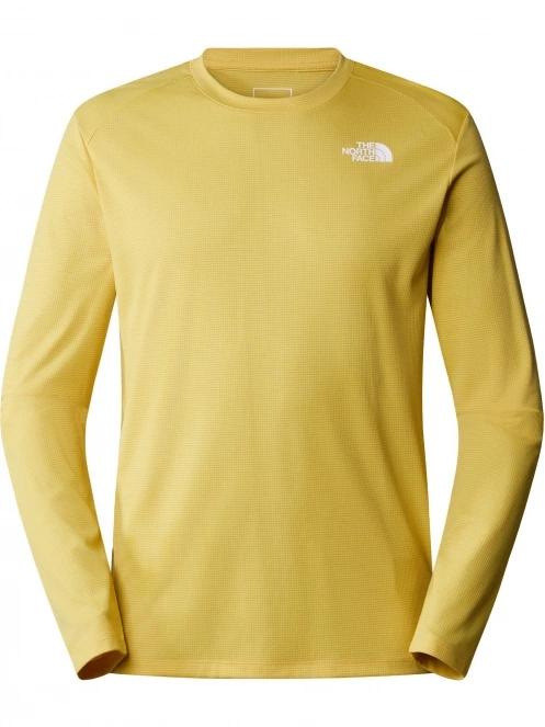 The North Face M Shadow Ls férfi hosszú ujjú póló sárga színben 5