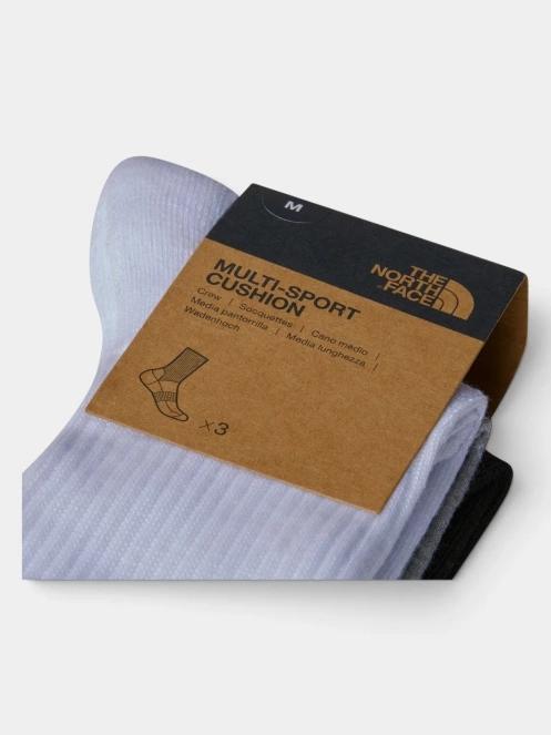 The North Face Multi Sport Cush Crew Sock 3P zokni fehér színben 4