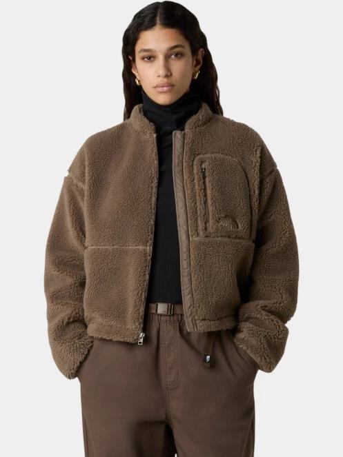 The North Face W Extreme Pile 2 Fz Jacket női átmeneti kabát barna színben 5