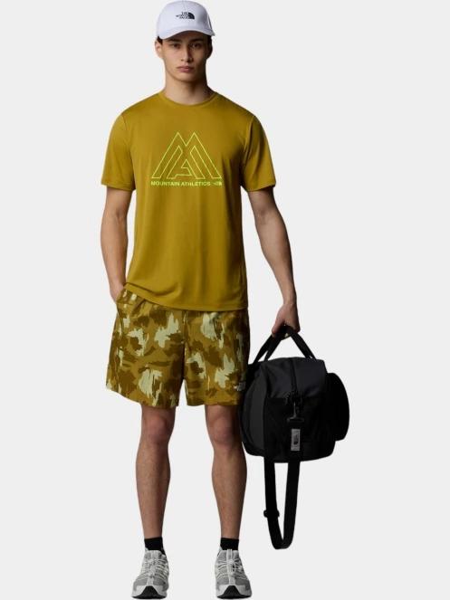 The North Face M Ma 24/7 S/S Tee férfi rövid ujjú sport póló oliva színben 4