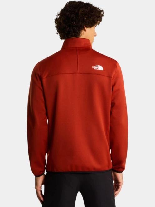 The North Face M Crest Fz férfi polár pulóver narancssárga színben 3